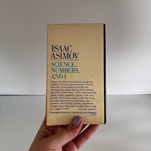 1960s Science, Numbers and I Book by Isaac Asimov Paperback Ace Scientific Essay - Picture 3 of 5